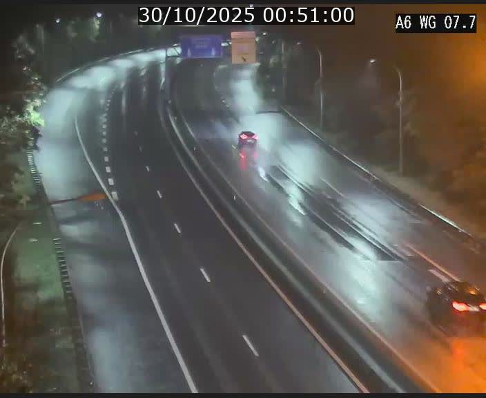 Traffic live webcam Luxembourg - Bridel - A6 - BK 7.7 - direction Belgique