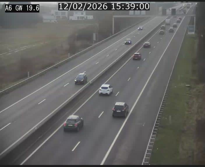 Traffic live webcam Luxembourg - Steinfort - A6 - BK 19.6 - direction Belgique