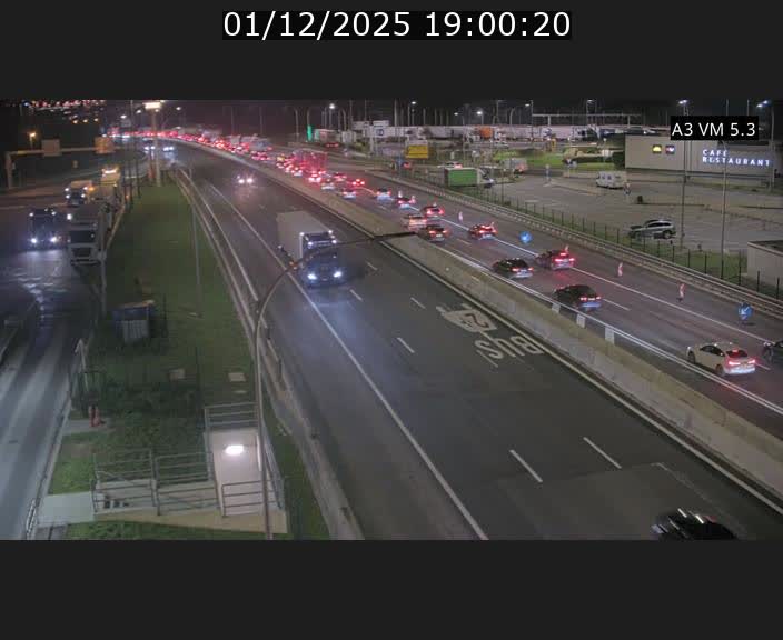 Traffic live webcam Luxembourg Aire de Berchem - A3 - BK 5 - direction France