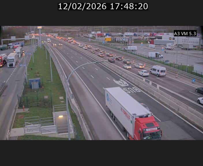 Traffic live webcam Luxembourg Aire de Berchem - A3 - BK 5 - direction France