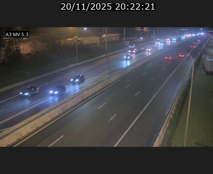 Webcam à l'Aire de Berchem au Luxembourg sur l'A3. Vue orientée vers la France