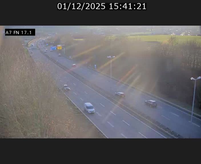 Caméra trafic Luxembourg - A7, Merscherbierg direction Mersch