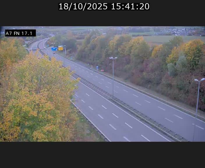 Caméra trafic Luxembourg - A7, Merscherbierg direction Mersch