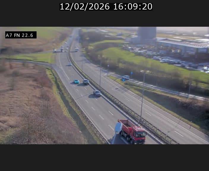 Caméra trafic Luxembourg - A7, Colmar-berg direction Mersch