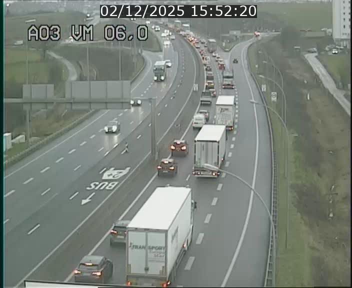 Traffic live webcam Luxembourg Aire de Berchem - A3 - BK 6 - direction France