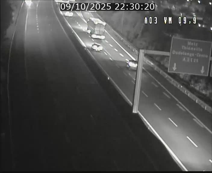 Webcam Autoroute à la Croix de Bettembourg - A3 - BK 9.9 - direction France