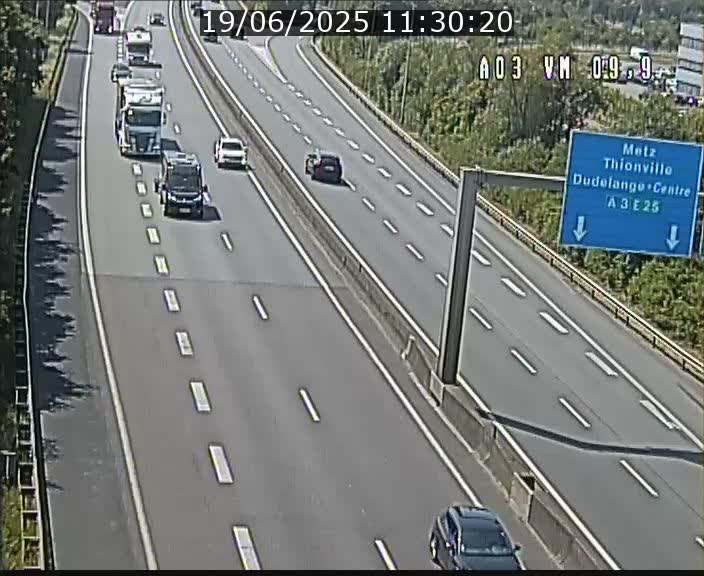 Webcam Autoroute à la Croix de Bettembourg - A3 - BK 9.9 - direction France