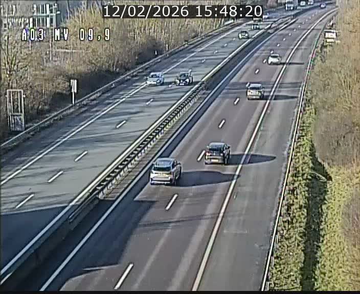 Webcam Autoroute à la Croix de Bettembourg - A3 - BK 9.9 - direction Luxembourg-Ville