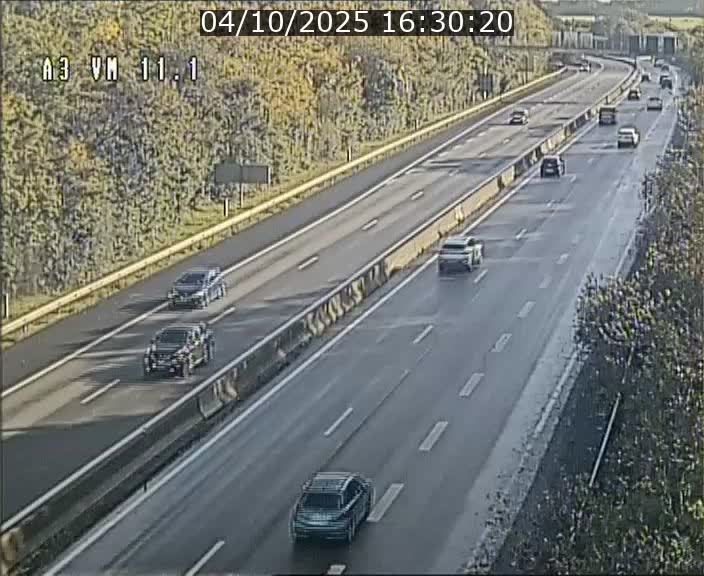 Webcam à la frontière franco-luxembourgeoise, avant la Croix de Bettembourg - BK 11.1 - direction Luxembourg-ville