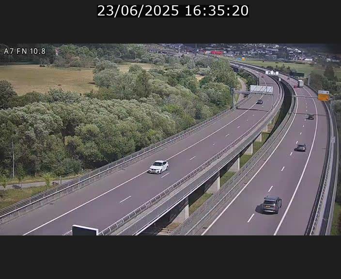 Caméra trafic Luxembourg - A7, Tunnel Gousselerbierg, sortie sud, direction rond-point Lorentzweiler (BK 10.8)