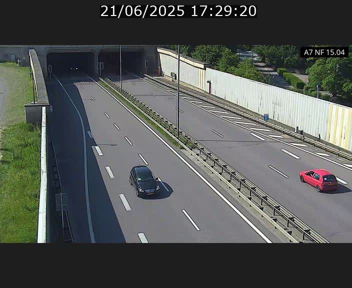 Caméra trafic Luxembourg - A7, Tunnel Mersch, entrée sud, direction Ettelbruck