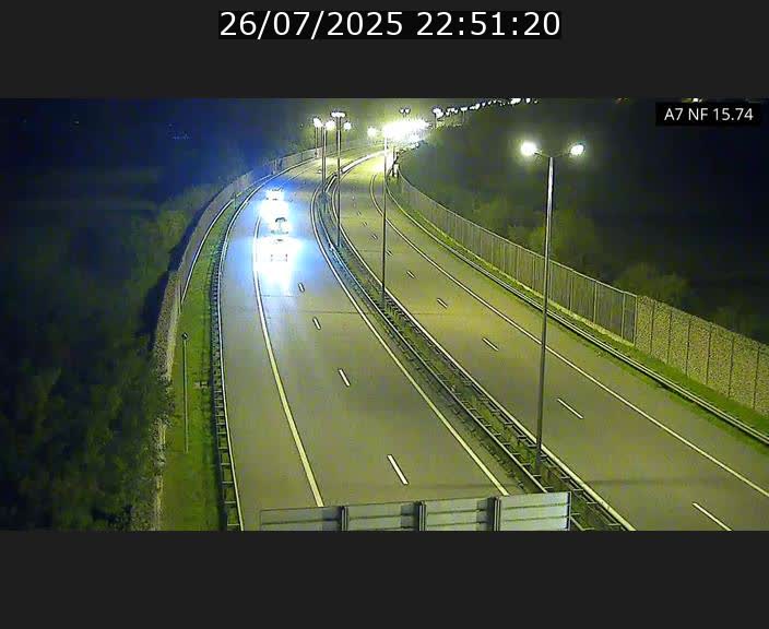 Caméra trafic Luxembourg - A7, Tunnel Mersch, entrée nord, direction Lorentzweiler