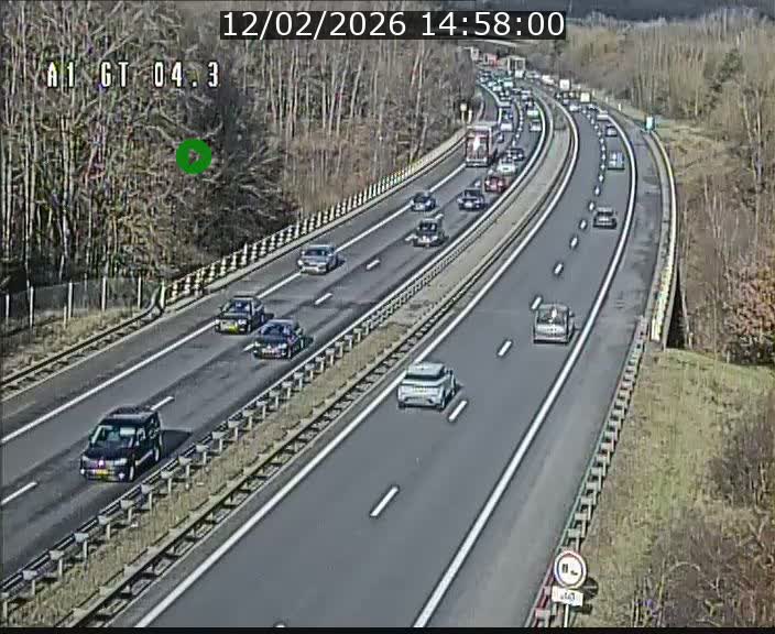 Traffic live webcam Luxembourg Itzig - A1 direction Sandweiler - BK 4.3