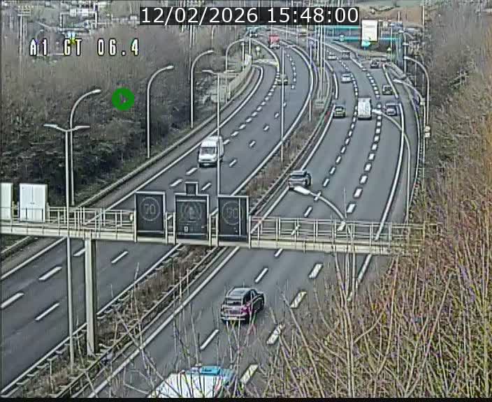 Traffic live webcam Luxembourg Hamm - A1 direction Sandweiler - BK 6.4