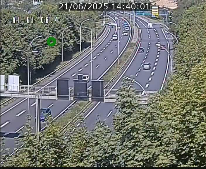 Traffic live webcam Luxembourg Hamm - A1 direction Sandweiler - BK 6.4