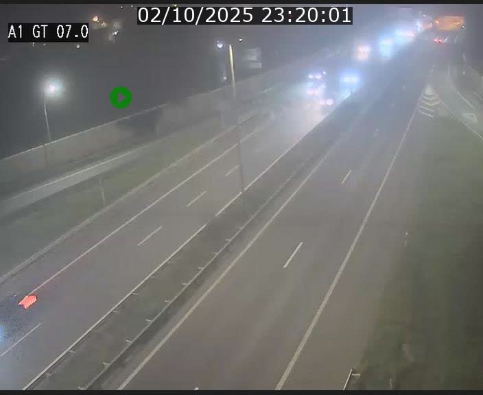 Traffic live webcam Luxembourg Cents - A1 direction Kirchberg - BK 7