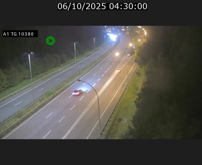 Traffic live webcam Luxembourg Senningerberg - A1 direction Luxembourg Kirchberg - BK 10.3