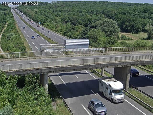 Caméra autoroute France - A31, Zoufftgen direction Luxembourg-ville, à la frontière entre la France et le Luxembourg
