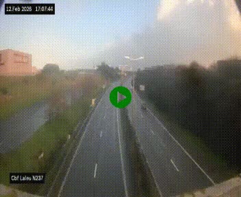 Webcam située à la Rochelle, à la fin de la N237 avant l'accès au péage du Pont de l'Île-de-Ré