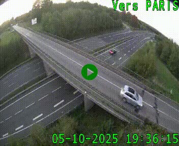 Clone of Caméra routière sur l'autoroute A20 au nord de Limoges, à la jonction avec la N520. Vue orientée vers Paris