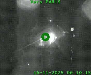 Caméra routière sur l'autoroute A20 à Bessines-sur-Gartempe. Vue orientée vers Paris