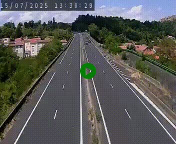 Caméra autoroute A75 à hauteur de Coudes, en direction de Clermont-Ferrand