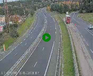Caméra autoroute A75 à hauteur du col du rocher blanc en direction de Montpellier