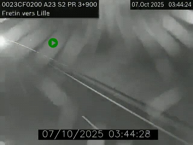 Webcam autoroute A23 à hauteur de Fretin. Vue orientée vers Lille