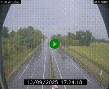 Webcam sur le périphérique de Rennes (N136) à hauteur du quartier Bréquigny, au sud de la ville