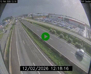 Webcam sur la N165 à hauteur de Caudan, dans le Morbihan.