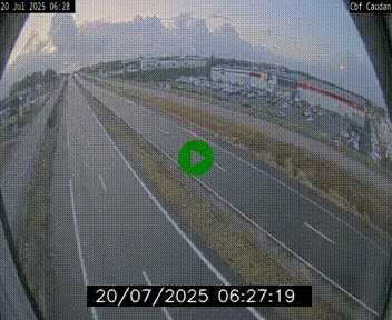 Webcam sur la N165 à hauteur de Caudan, dans le Morbihan.