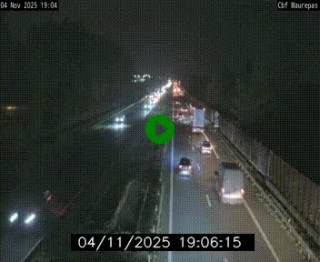 Webcam sur le périphérique de Rennes (N136) à hauteur de Maurepas, au nord de la ville
