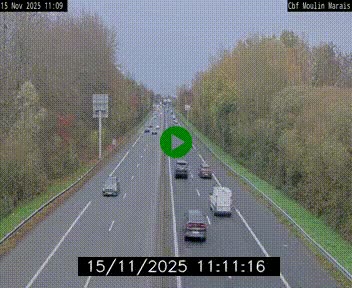 Webcam sur le périphérique de Nantes (N844) entre la Porte de Saint-Luce et la Porte d'Anjou, à l'est de la ville