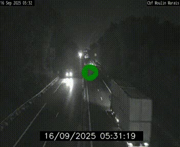 Webcam sur le périphérique de Nantes (N844) entre la Porte de Saint-Luce et la Porte d'Anjou, à l'est de la ville