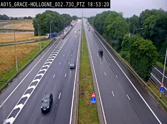 Caméra trafic Belgique - Grâce-Hollogne - E42, jonction avec A604, direction Loncin/Aéroport de Liège -  BK 3.2