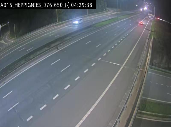 Webcam autoroute Belgique - Heppignies - E42 direction Namur - BK 76.4