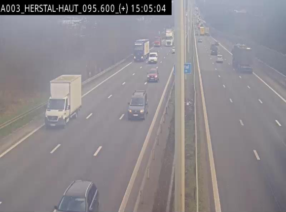 Webcam autoroute Belgique - Herstal - E40 direction Aix-la-Chapelle - BK 97