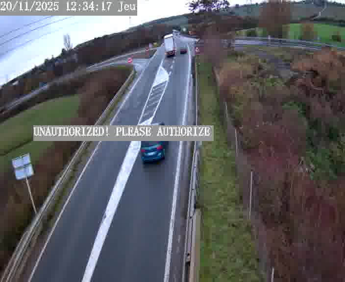 Point de vue trafic déployé sur D181a (France) à Sainte Marie aux Chênes, regardant vers Homecourt, aidant conducteurs et services à anticiper les flux.