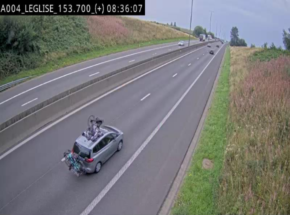 Webcam autoroute E411 à hauteur de Léglise, en direction de Luxembourg