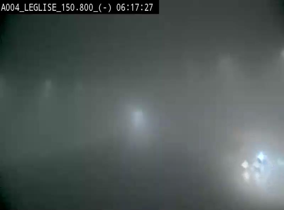 Webcam E411 dans la Côte de Léglise. Vue orientée vers Bruxelles