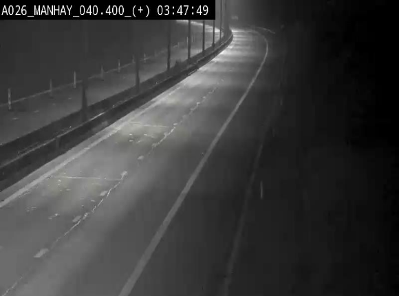 Webcam autoroute A26/E25 à hauteur de Manhay, avant la jonction avec la N651 en direction de Luxembourg - BK 40.4
