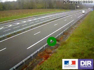 Webcam autoroute sur l'A77 à hauteur de Pouilly-sur-Loire en direction de Nevers