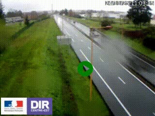 Webcam à Mably, à proximité de Roanne en direction de Moulins sur la N7