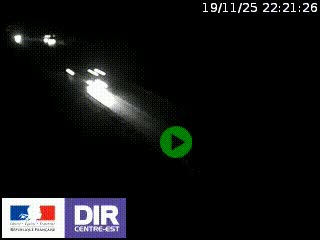 Webcam au niveau du col de Bois Clair à hauteur de Cluny sur la N79. Vue orientée vers Mâcon