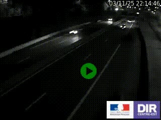 Caméra autoroutière sur l'A47 à hauteur de Givors, a proximité de Lyon. La webcam est orientée vers Lyon