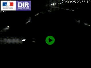 Webcam traffic à Grenoble-sud sur l'autoroute A480. Vue orientée vers l'entrée et la sortie de Grenoble