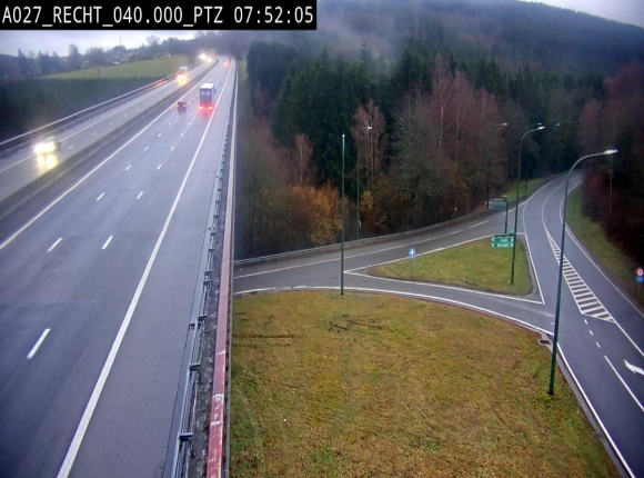 Webcam sur A27/E42 après Malmedy. Vue orientée vers l'Allemagne