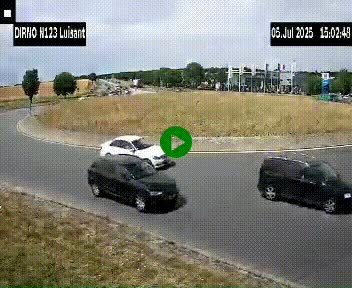 Webcam en périphérie de Chartres sur la N123, à hauteur de Luisant. Vue orientée vers Chartres