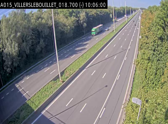 Webcam autoroute Belgique - Villers-le-Bouillet - E42 direction Liège - BK 18.7