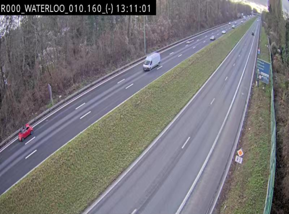 Webcam autoroute Belgique - Waterloo - R0 (ring de Bruxelles) - BK 12.3